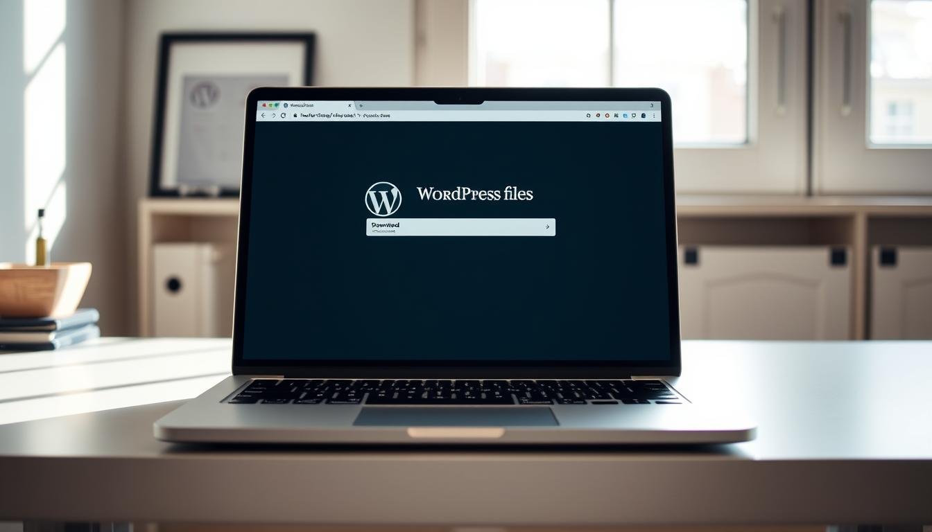downloading WordPress files